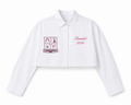 SSLS White Cropped Button Down
