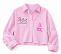 SSLS Pink Cropped Button Down