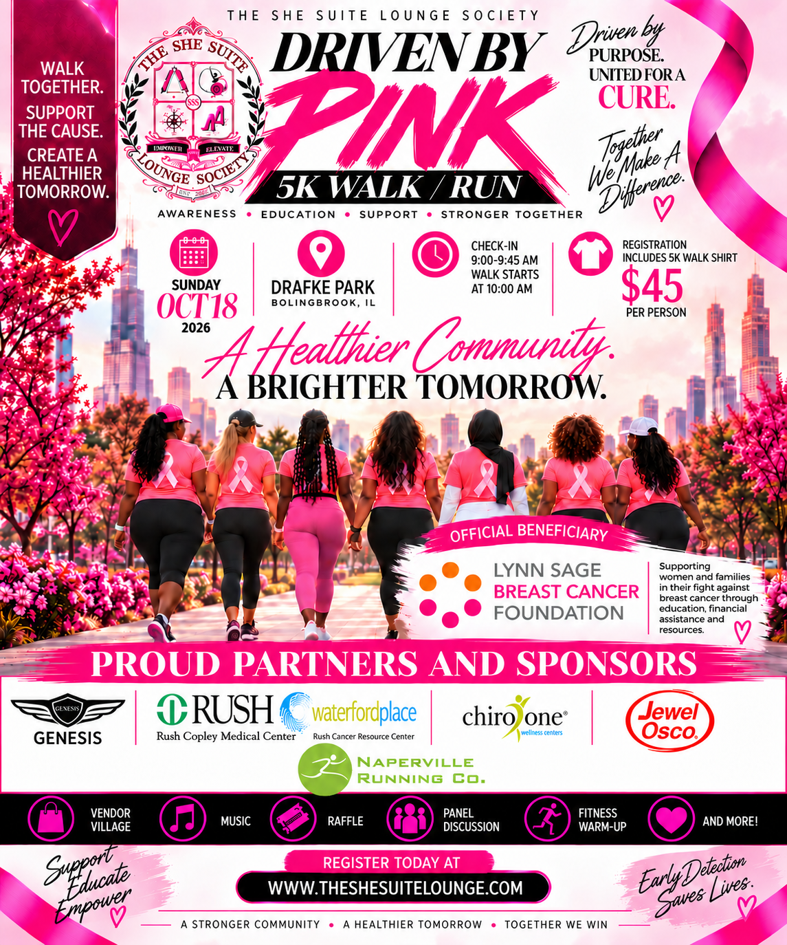 Driven By Pink 5K Walk/Run & T-Shirt