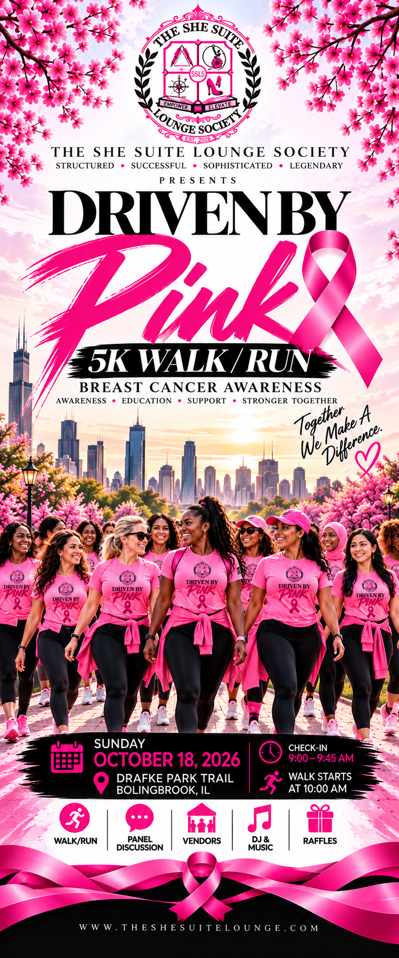 Driven By Pink 5K Walk/Shirt not included